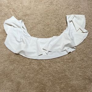 Ruffle off the shoulder swim top